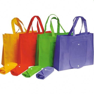 składana zielona torba non woven z uchwytem OEM 50 x 2,5 cm 80 g / m2