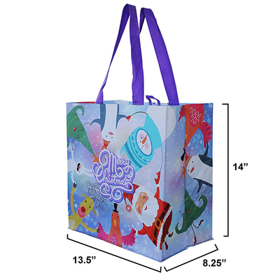 Boże Narodzenie 1000 sztuk 120gsm 50x3cm tkany worek polipropylenowy