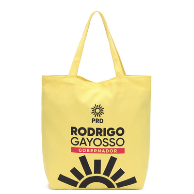 Bawełniana torba recyklingowa Geometric Yellow 8 OZ 40x11x34,5cm