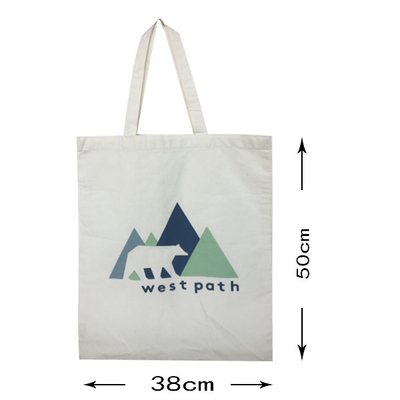 100 procent naturalnej torby na zakupy CMYK 38x50cm 4OZ