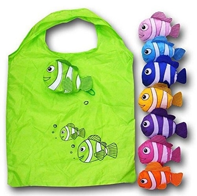 Ryba Kolorowa składana torba na zakupy 210D 40x50cm Nylon CMYK