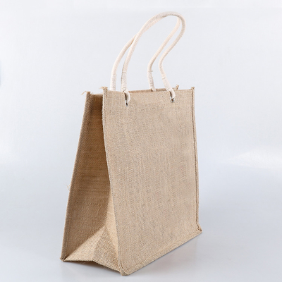 Shopping Natural Color 30xx12x30cm 380gsm Worki jutowe na zakupy