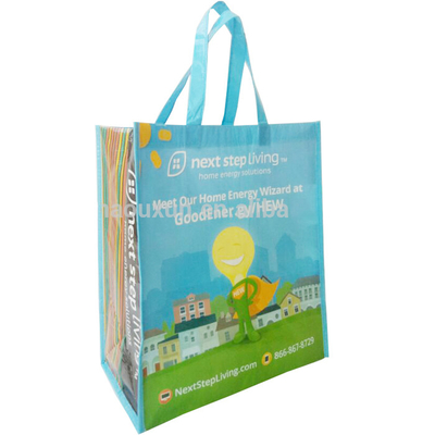 Wodoodporna torba reklamowa z włókniny 30x10x40cm 70gsm RPET