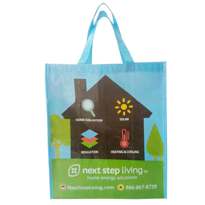 Wodoodporna torba reklamowa z włókniny 30x10x40cm 70gsm RPET
