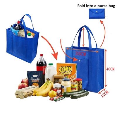 Supermarket Uchwyty 30cm 40x40x10cm Składana torba z włókniny