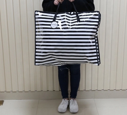 Duża laminowana torba tkana z polipropylenu RoHS o gramaturze 80 g / m2, 100 sztuk