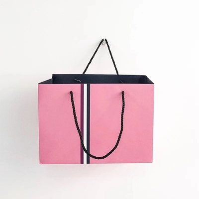 Zmywalna torba papierowa z włókniny 21x11x27cm 350g UV CMYK 160gsm