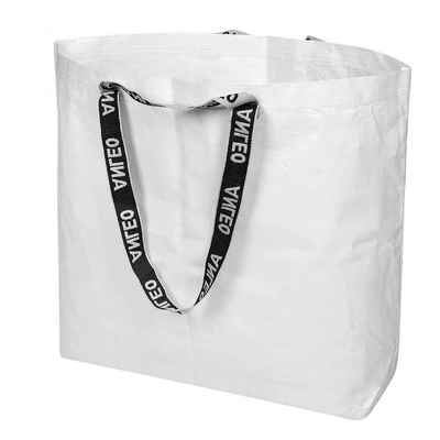 Pełnokolorowe supermarkety OEM 30cm AZO Free 100gsm RPET Bag