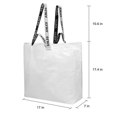 Pełnokolorowe supermarkety OEM 30cm AZO Free 100gsm RPET Bag