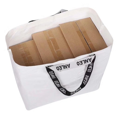 Pełnokolorowe supermarkety OEM 30cm AZO Free 100gsm RPET Bag