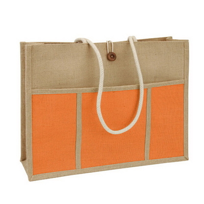 Torba na zakupy z juty OEM Tote Women Beach 45x15x33cm