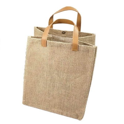 Torba podróżna prezentowa z PU, 20 cm, jutowa torba na zakupy