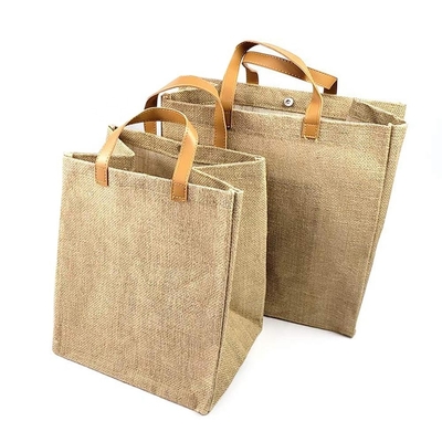 Torba podróżna prezentowa z PU, 20 cm, jutowa torba na zakupy